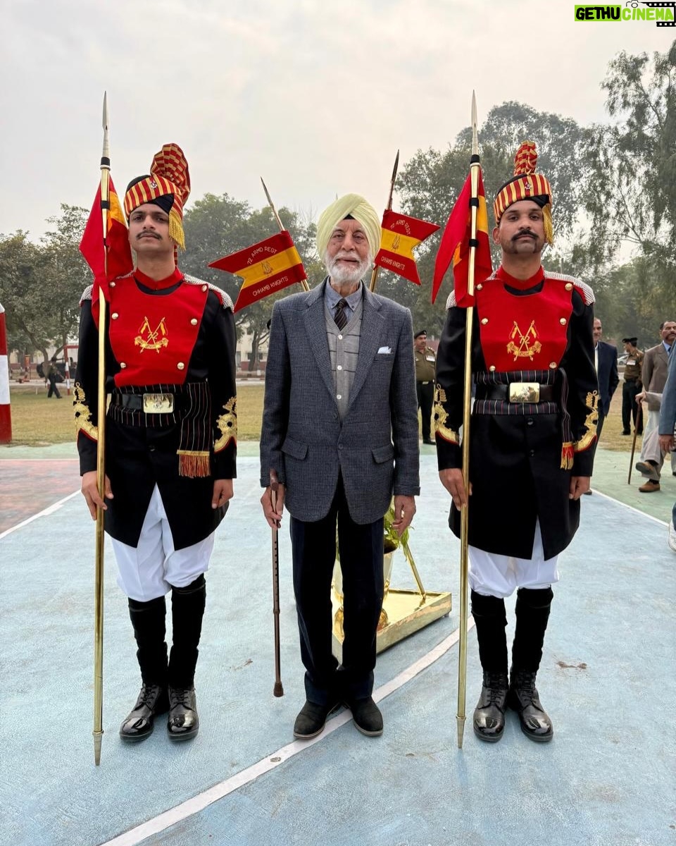 Anya Singh - 43.8K Likes - #Border2 released over the weekend and the love for the film has been overwhelming. 
I’m grateful to have had the privilege to be a part of this iconic franchise which pays tribute to our armed forces and their families whose courage, strength (both mental & physical) and selflessness remain unmatched.
The film holds immense emotional value for me as it is based on the 1971 war, one of the two wars my Nana, Lt. Col. Manjit Singh Paintal fought. My Nana, then Maj. MS Paintal of the 72 Armoured Regiment led the final counter-attack at Darh Crossing, across the Manawar Tawi in Chhamb, which broke the Pakistan offensive in the area.
Border 2 has given me the opportunity to show my gratitude to my Nana through my art for the unwavering support, love and humour he has always provided me with. And of course my Nani, his greatest strength.🧿✨

I’m so proud to be your granddaughter. To our armed forces, I thank you & salute you

Wishing everyone a very Happy Republic Day. Jai Hind! 🇮🇳

Slide 2 
At the frontline at Rajouri 

Slide 4 
Receiving the regimental flag for 2nd Lancers from president Dr. Radhakrishnan 

Slide 5
At the wreathe laying ceremony at his 72 armd regt ( December 2025 )

Slide 9 
His regiment giving him a surprise birthday