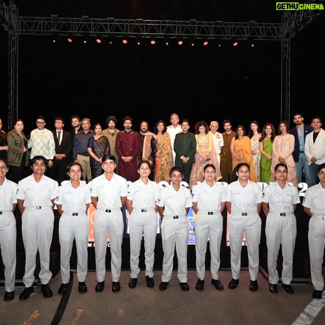 Anya Singh - 163.7K Likes - WHAT A DAY!
One that’ll always be close to my heart. To be in the midst of such brave hearts, legends & to be able to hear some of my absolute favourite singers live was such a privilege. 🧿✨
To be able to visit INS Vikrant was a once in a lifetime opportunity.
Border 2 album celebration 

Hair - @sandeepchaupal_hair 
Makeup- @niccky_rajaanie 
Saree - @ekayabanaras 
Jewellery - @tadaccessories @stilt_communications 

Stylist - @ruchikrishnastyles with @barnaaraha