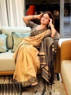 Archana Gupta Instagram - No words, only magic ✨ 
.
.
.
.
.
#saree #indianethnicwear #aesthetic #actress #casting