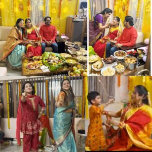 Archita Sahu Instagram - A beautiful tradition in our Odia culture during the journey of pregnancy ‘ସାଦଖିଆ’
Enjoyed every bit of it with my sweetest family and felt blessed ❤️ . 

Thought to share with my extended digital family because you all are an integral part of my life ❤️😍

Do u also celebrate in this way with your loved ones ?? What is it called in your area ?