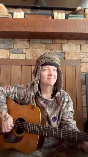 Ashley McBryde Instagram - Pajama jam!!! what if we don’t!! yes this hat is too tight on my head. I’m so glad you asked.  What are y’all doing to pass the time while you’re stuck inside????