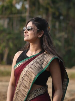 Ayesha Zeenath Instagram - @kaithari_studio ❤️🤟🏻

:
: PC @anandhu__kh 😘
:
#saree #style #traditional #swag #love