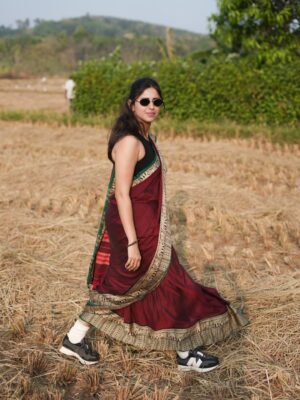 Ayesha Zeenath Instagram - @kaithari_studio ❤️🤟🏻

:
: PC @anandhu__kh 😘
:
#saree #style #traditional #swag #love