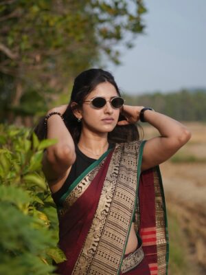 Ayesha Zeenath Instagram - @kaithari_studio ❤️🤟🏻

:
: PC @anandhu__kh 😘
:
#saree #style #traditional #swag #love