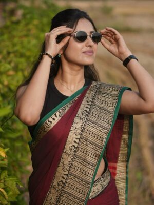 Ayesha Zeenath Instagram - @kaithari_studio ❤️🤟🏻

:
: PC @anandhu__kh 😘
:
#saree #style #traditional #swag #love
