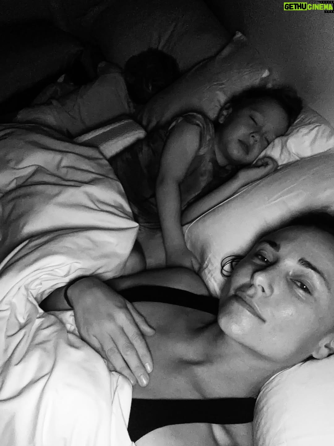 Briana Evigan - 1.9K Likes - 2  hours later, I win… sleep take downs are so real. Then, there are these little faces,  so peaceful, so perfect, and beautiful as they rest. So pure. So much light. How lucky are we to create life and do life with them and through them all over again. ❤️❤️❤️ #cousins slumber party
