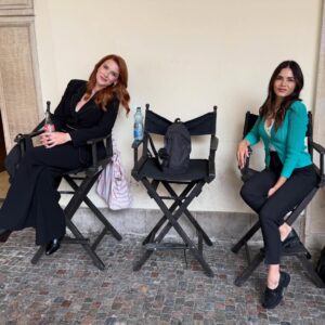 Bridget Regan Instagram - @therookieabc is back tomorrow in Prague for an international operation! 🇨🇿 🇨🇿🇨🇿 And Monica is *just* here to help... 😇 #therookie @abc @hulu @lionsgatetv
