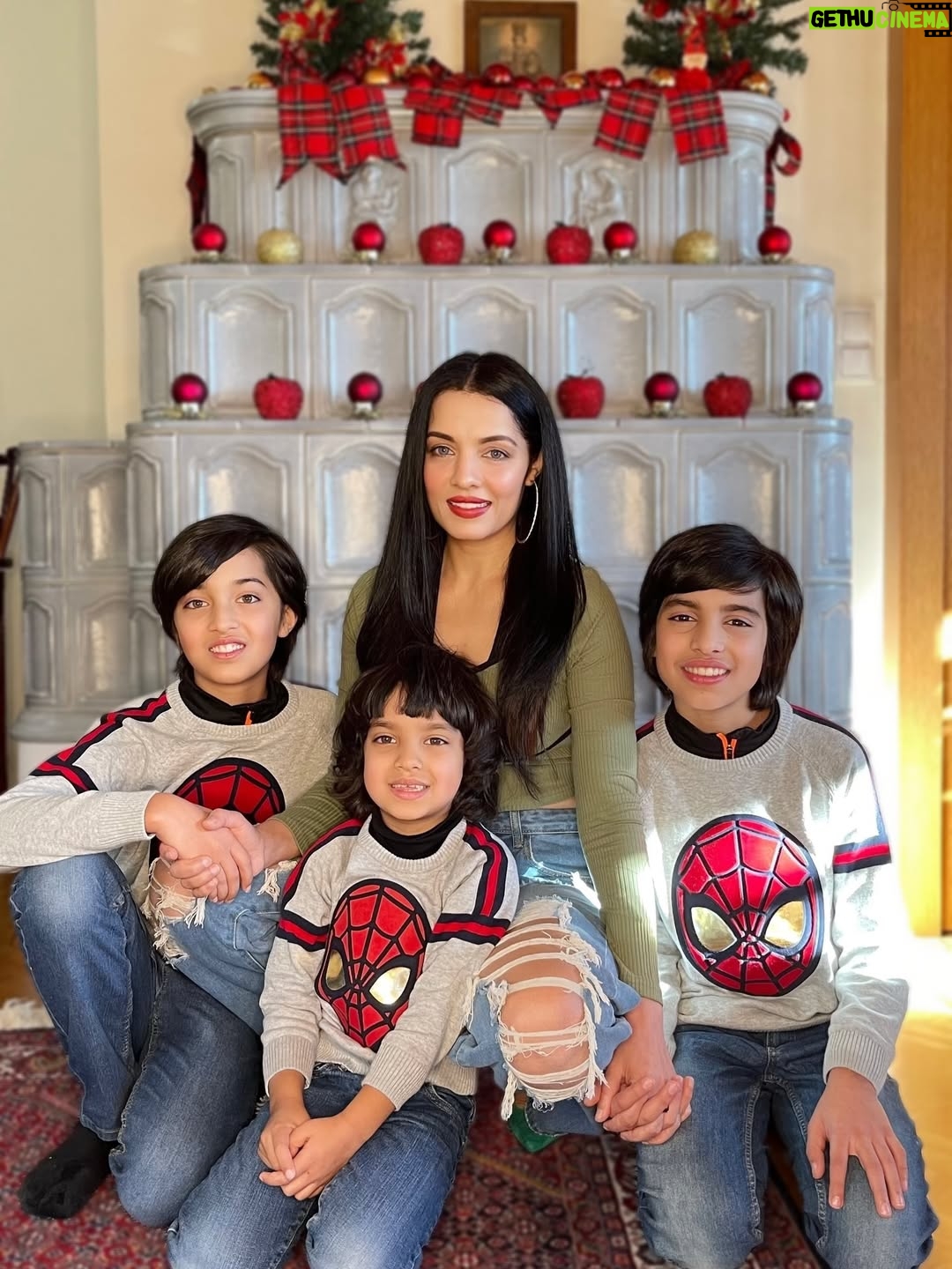 Celina Jaitly - 22.7K Likes - #christmasprayer .. I never imagined a Christmas where my arms would be empty and my heart would be this full of you.

Somewhere time moved on without asking me and a moment passed that I did not know would be the last.. The last time I heard your excitement. The last time I believed tomorrow would look the same.

I miss you in ways words were never meant to carry. I miss your voices more than the silence can bear. I miss being your mummy in the everyday ways and the ordinary miracles I took for granted.

This Christmas I do not get to walk to Shamsher’s grave and watch the snow fall gently on the little cars you placed there. I do not get to hold your hands in the cold or warm them in mine.

Tonight the world is celebrating but my soul is waiting. Waiting for three little hearts that still beat inside mine.

If love had a sound it would be calling your names. If hope had a shape it would look like your faces. And if miracles are real then one of them will lead me back to you.

Until then remember this. No distance no time and no silence has the power to undo a mother’s love.

All I want for Christmas is you.
Winston Viraaj Arthur.. If love had a sound it would be calling your names.. Your names are my Christmas Prayer ..

#christmasday #christmas #bluechristmas