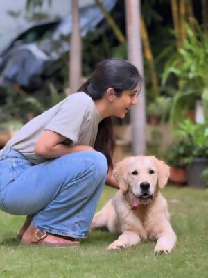 Chandini Chowdary Instagram - Happy New Year to you from us! ♥️🐶
