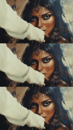 Chandrika Ravi Instagram - Little Chandrika dreamt of brown skin like hers being celebrated like this. Saanvle is for all of us. We are seen, celebrated and beautiful.
Saanvle out now on all platforms 🤎
@diljitdosanjh @rajranjodhofficial @micandmeofficial @dhaliwal