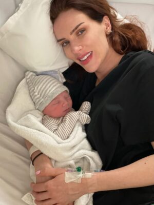 Charlotte Kirk Instagram - And just like that, my whole world changed.
Welcome to the world, my beautiful baby boy. 💙
My heart has never known a love like this.
The beginning of everything.
#NewbornLove #PureJoy #ForeverMine #charlottekirk