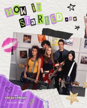 Christina Vidal Mitchell Instagram - It’s the ultimate throwback. 💜💚 Listen to the #FreakierFriday soundtrack out now wherever you stream music. 🎸 

Disney’s Freakier Friday is available now on @disneyplus.