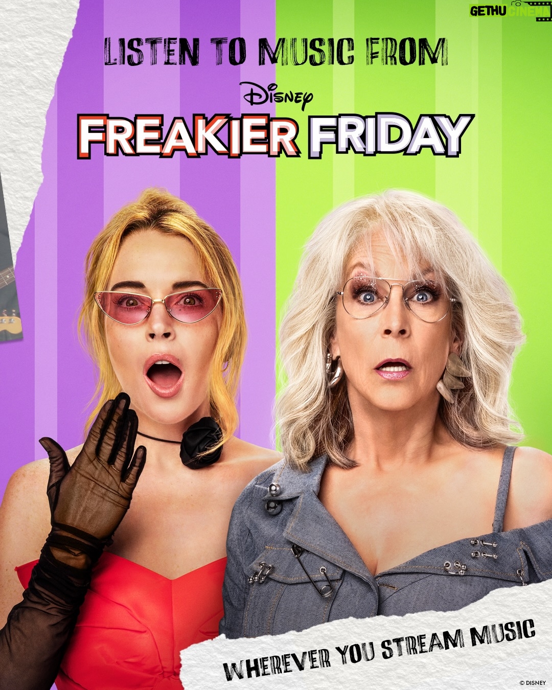 Christina Vidal Mitchell - 4.8K Likes - It’s the ultimate throwback. 💜💚 Listen to the #FreakierFriday soundtrack out now wherever you stream music. 🎸 

Disney’s Freakier Friday is available now on @disneyplus.