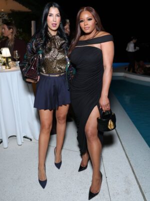 Claire Sulmers Instagram - Last night, celebrated the finalists of @fashiontrustus alongside @waymanandmicah, Proud #FashionTrust Patron @tindodjaghian, and more. @fashiontrustus is a 501(c)(3) nonprofit supporting U.S.-based emerging fashion designers through mentorship and financial grants.

For the occasion, I wore pieces by designers you should know: @chatsbycdam and @fashionbombaccessories designer @florekny while #TinaOdjaghian rocked @driesvannoten and @hermes ! I’m all about supporting emerging designers, so I always love championing #fashiontrustus—and I can’t wait to toast the winners in April 🥂

📸: Getty / WWD
#clairesulmers #thebomblife 
*Thx @hannai_me