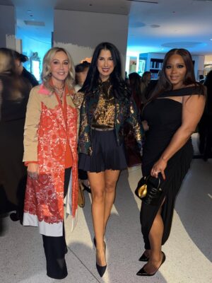 Claire Sulmers Instagram - Last night, celebrated the finalists of @fashiontrustus alongside @waymanandmicah, Proud #FashionTrust Patron @tindodjaghian, and more. @fashiontrustus is a 501(c)(3) nonprofit supporting U.S.-based emerging fashion designers through mentorship and financial grants.

For the occasion, I wore pieces by designers you should know: @chatsbycdam and @fashionbombaccessories designer @florekny while #TinaOdjaghian rocked @driesvannoten and @hermes ! I’m all about supporting emerging designers, so I always love championing #fashiontrustus—and I can’t wait to toast the winners in April 🥂

📸: Getty / WWD
#clairesulmers #thebomblife 
*Thx @hannai_me