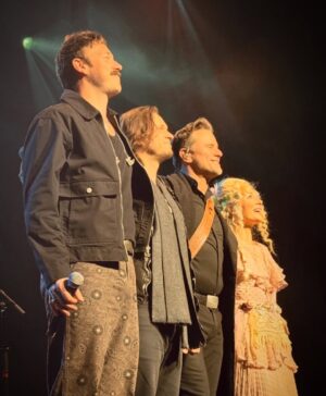 Clare Bowen Instagram - Thank you to everyone who packed the @peacecenter and partied with us on night one of the Nashville Encore Tour! 🎉✨ Special thanks to @tiffanysmithsc for capturing these images. 💖✨

#charlesesten #jonathanjackson #sampalladio #clarebowen #bowenyoung