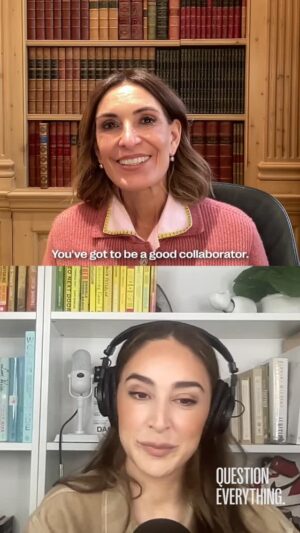 Danielle Robay Instagram - The three ingredients for success with NYU Professor @suzywelch 

Comment ‘Becoming’ and I’ll send you this episode of Question Everything 🤎