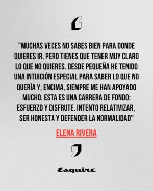 Elena Rivera Instagram - Inmensos ojos azules, encantadora sonrisa, dulce voz cantarina, pequeña estatura y, sin embargo, dada a personajes de enorme carácter y fuerza, la zaragozana es un ejemplo de que crecer en los escenarios puede salir bien. Hablamos con la actriz Elena Rivera de sus similitudes con Marisol, su salto (con miedo) al género de terror en ‘Dime tu nombre’, de la adrenalina del teatro y de cómo crecer, bien, bajo los focos desde incluso antes de ‘Cuéntame cómo pasó’ y Karina.

Texto: @rafacasademont 
Fotógrafo: @andresgarlujan 
Maquillaje y peluquería: @rebecatfigueroa 
Estilismo: José Juan Rodríguez y Paco Casado

Lee la entrevista completa en el link de la bio de @esquirees

#ElenaRivera #Esquire