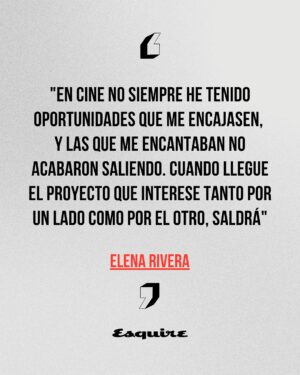 Elena Rivera Instagram - Inmensos ojos azules, encantadora sonrisa, dulce voz cantarina, pequeña estatura y, sin embargo, dada a personajes de enorme carácter y fuerza, la zaragozana es un ejemplo de que crecer en los escenarios puede salir bien. Hablamos con la actriz Elena Rivera de sus similitudes con Marisol, su salto (con miedo) al género de terror en ‘Dime tu nombre’, de la adrenalina del teatro y de cómo crecer, bien, bajo los focos desde incluso antes de ‘Cuéntame cómo pasó’ y Karina.

Texto: @rafacasademont 
Fotógrafo: @andresgarlujan 
Maquillaje y peluquería: @rebecatfigueroa 
Estilismo: José Juan Rodríguez y Paco Casado

Lee la entrevista completa en el link de la bio de @esquirees

#ElenaRivera #Esquire