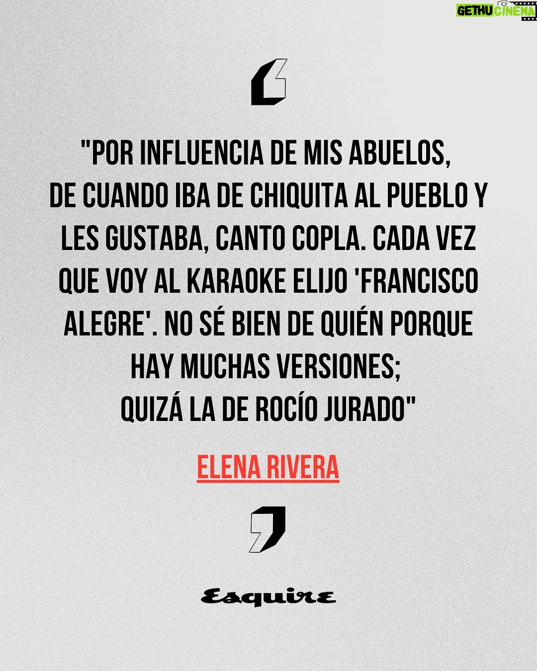 Elena Rivera - 252 Likes - Inmensos ojos azules, encantadora sonrisa, dulce voz cantarina, pequeña estatura y, sin embargo, dada a personajes de enorme carácter y fuerza, la zaragozana es un ejemplo de que crecer en los escenarios puede salir bien. Hablamos con la actriz Elena Rivera de sus similitudes con Marisol, su salto (con miedo) al género de terror en ‘Dime tu nombre’, de la adrenalina del teatro y de cómo crecer, bien, bajo los focos desde incluso antes de ‘Cuéntame cómo pasó’ y Karina.

Texto: @rafacasademont 
Fotógrafo: @andresgarlujan 
Maquillaje y peluquería: @rebecatfigueroa 
Estilismo: José Juan Rodríguez y Paco Casado

Lee la entrevista completa en el link de la bio de @esquirees

#ElenaRivera #Esquire