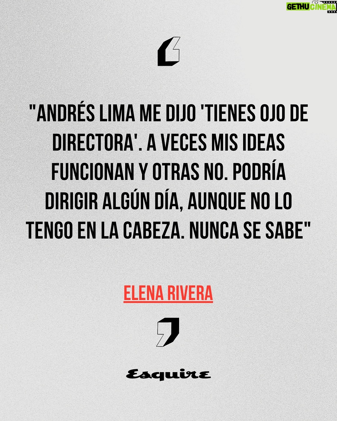Elena Rivera - 252 Likes - Inmensos ojos azules, encantadora sonrisa, dulce voz cantarina, pequeña estatura y, sin embargo, dada a personajes de enorme carácter y fuerza, la zaragozana es un ejemplo de que crecer en los escenarios puede salir bien. Hablamos con la actriz Elena Rivera de sus similitudes con Marisol, su salto (con miedo) al género de terror en ‘Dime tu nombre’, de la adrenalina del teatro y de cómo crecer, bien, bajo los focos desde incluso antes de ‘Cuéntame cómo pasó’ y Karina.

Texto: @rafacasademont 
Fotógrafo: @andresgarlujan 
Maquillaje y peluquería: @rebecatfigueroa 
Estilismo: José Juan Rodríguez y Paco Casado

Lee la entrevista completa en el link de la bio de @esquirees

#ElenaRivera #Esquire