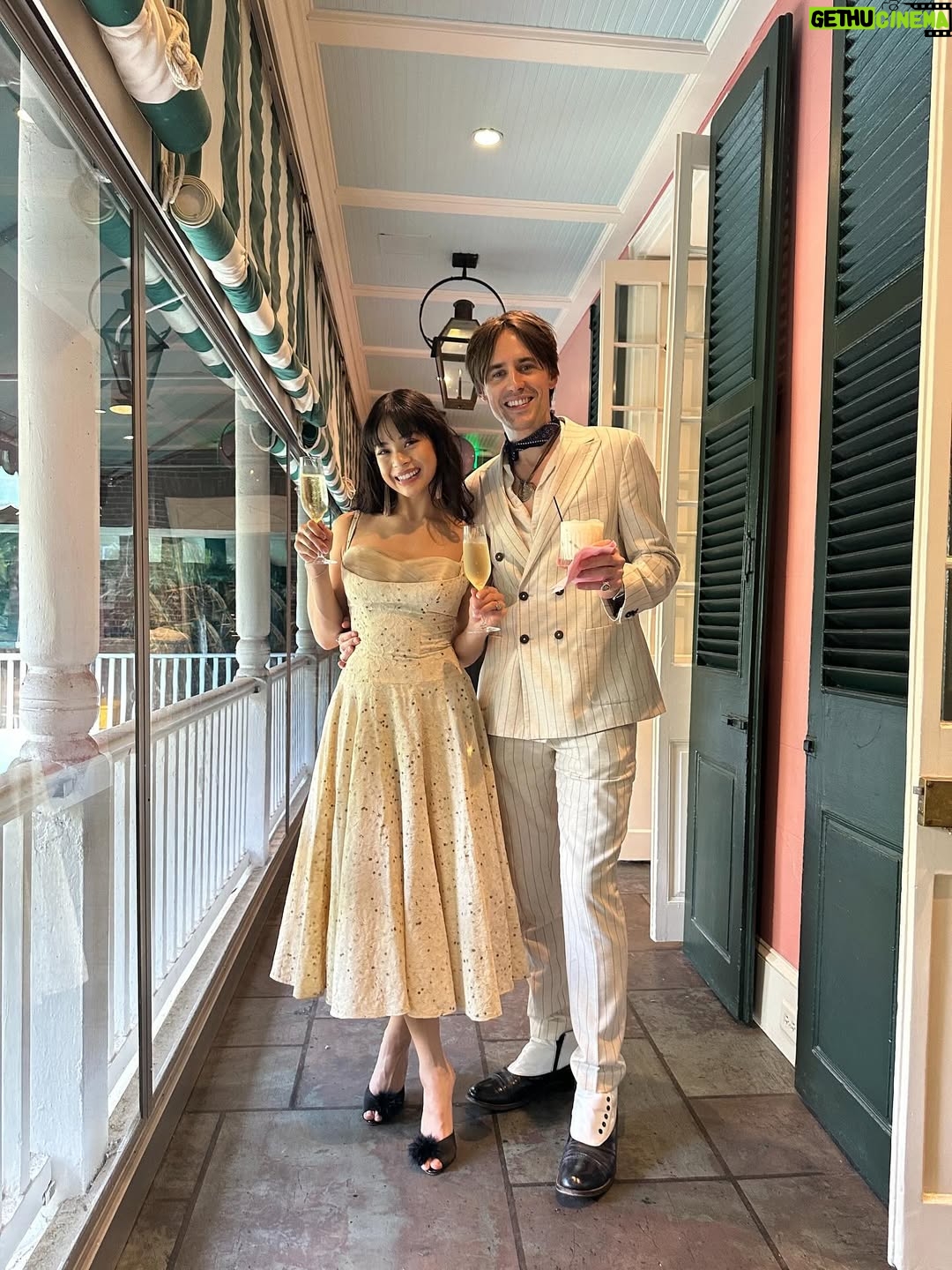 Eva Noblezada - 126.2K Likes - Part I of my favorite snapshots of the most STUNNING celebration of love with people we love in a city we love 🥹 @reevecarney , I love you. You are My Husband and I am your WIFE! 😭 TTGAB baby ♾️ Prepare ye for a plethora of wedding week pictures yall 🥹♥️♥️♥️♥️
1. Enter Upstage Mr. Reeve Carney & Mrs. Eva Noblezada Carney!
2. My beautiful sister and Maid of Honor @livjn_16 🫶🏽
3. Reeve and I at our Wedding Rehearsal brunch @brennansnola 🥂pic by @sandraokuboyejo 🥰
4. My other sister @pariscarney and I 😭
5. One of my dearest friends @robhouchen @patobriens 🤠
6. Rob 😂😂😂 @callumf @ashdanders 
7. @cafedumonde ♥️
8. Paul McCartney!!! @pariscarney @zanecarney @jmatjohnny @reevecarney ♥️
9. My gorgeous bridesmaids!!!!!! @abbydephilips @g.olivia28 @charlotte_e_kennedy @sampauly @livjn_16 @callumf 
10. A witch married a vampire 🙏🏽🥰 @hotelpeterandpaul 
11. Two sisters before one of the best shows of their lives
12. Two sisters during one of the best Halloween’s ever 
13. My gorgeous Nana and Lola 🥹
14. Cafe Du Monde in da FLESH!!! 
15. Rob & @lilliaswhiteofficial exchanging stories 🩷
16. The sun beaming into my room in the wee hours of the day I married my best friend 
17. ReEva Brunch!!! @brunchwithruby 😛
18. Family Brunch @tableau_nola 🥳
19. The Besties helping me peeepee during dinner! 😇
20. Our private family ghost tour on Halloween!! @hauntedhistorytours 🕯️👏🏽
