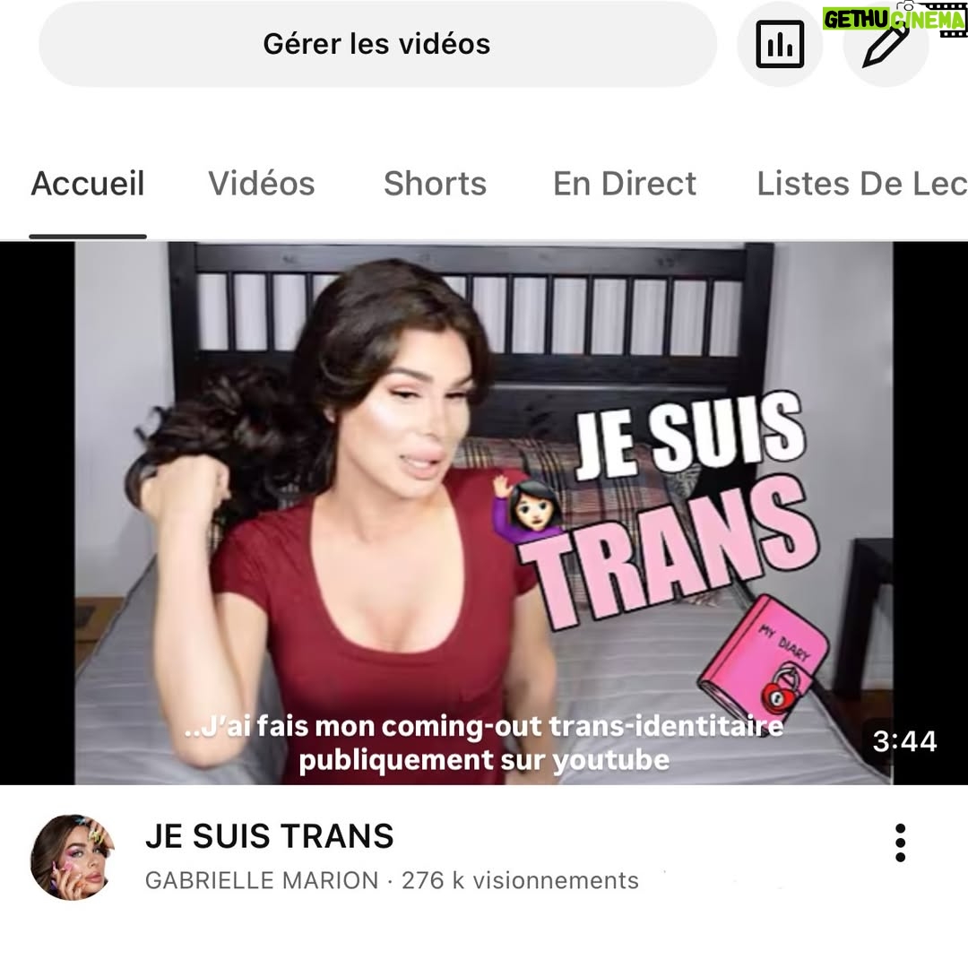 Gabrielle Marion - 1.6K Likes - Il y a 10 ans, je prenais le contrôle de ma destinée🩵
#2016