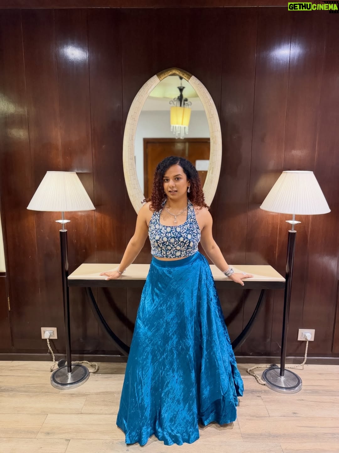 Gautami Kawale - 133.7K Likes - This blue is growing on me 🧞‍♂️ 

Outfit: @rivaajcouture @tlmconsultancy
Jewellery: @aadamyastore
Stylist: @styledbynikinagda 
#ootd #indian #lehenga #ethnic #look