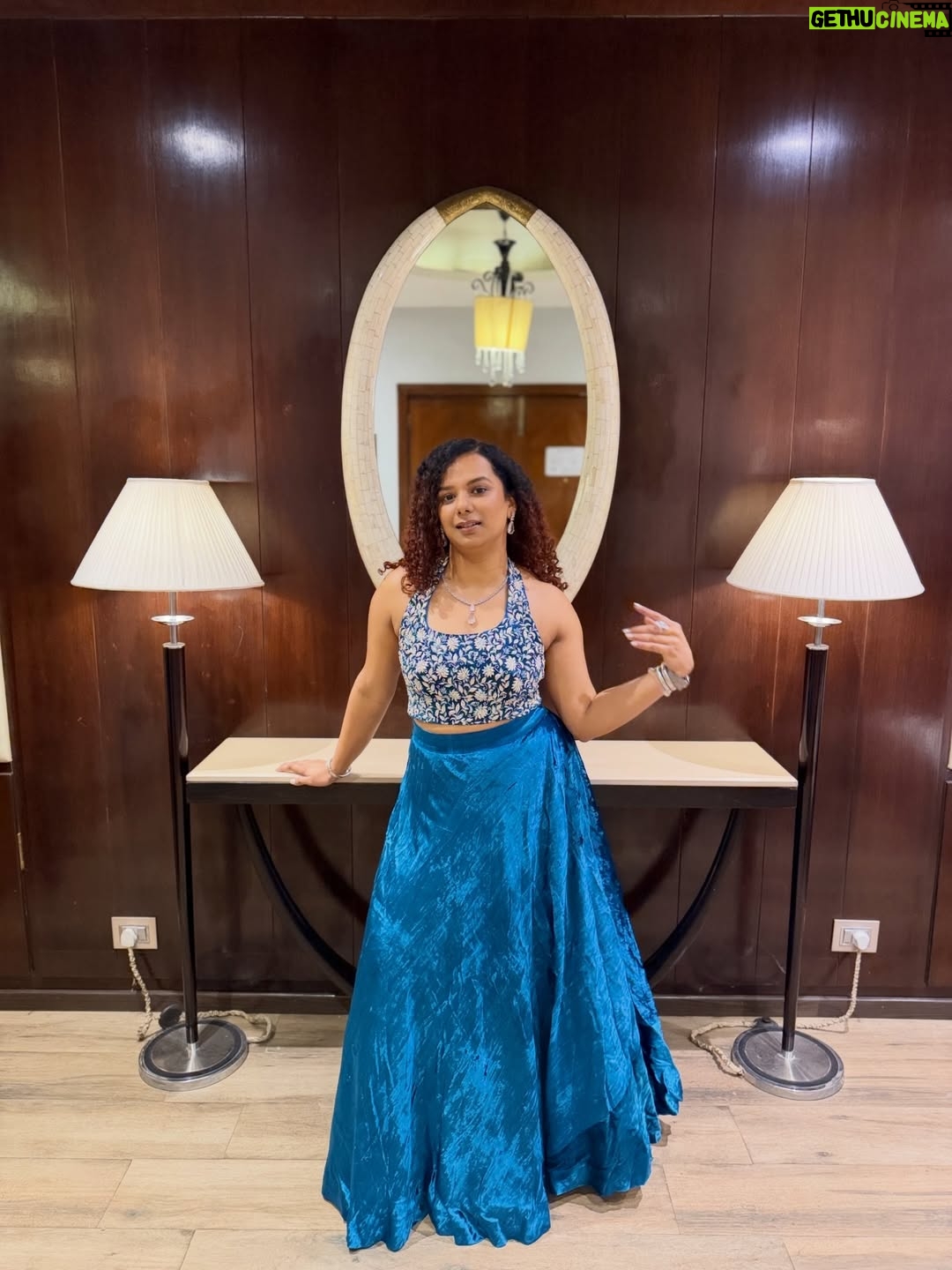 Gautami Kawale - 133.7K Likes - This blue is growing on me 🧞‍♂️ 

Outfit: @rivaajcouture @tlmconsultancy
Jewellery: @aadamyastore
Stylist: @styledbynikinagda 
#ootd #indian #lehenga #ethnic #look