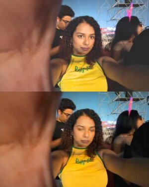 Gautami Kawale Instagram - Finally in my fun era ✨
#concert #look #ootd #rollingloud #rollingloudindia #travisscott #travisscottconcert #mumbai #friends #outfit #concerts #show #music #dontoliver #karanaujla #aujla #india #fun #slay #curls
