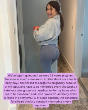 Jess Impiazzi Instagram - A little story time to introduce myself to any new people following my story with autoimmune disease, IVF and pregnancy 🤰🏻 
🩵

#ivf #pregnancy #23weekspregnant #lupus #lupuspregnancy