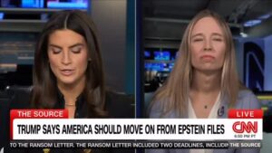 Kaitlan Collins Instagram - Epstein survivor Annie Farmer: “I don’t think it’s something to smile about.”