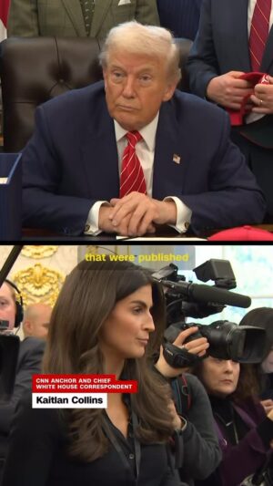 Kaitlan Collins Instagram - President Trump argued it’s time for the country to move on from the Epstein files and lashed out when I asked about the survivors’ response to the latest Justice Department release.