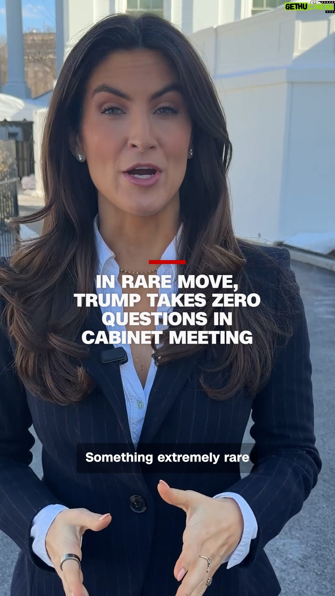 Kaitlan Collins - 138.3K Likes - President Trump declined to take questions at his Cabinet meeting today and made no mention of Homeland Security Secretary Kristi Noem amid scrutiny over the administration's handling of protests in Minnesota.

CNN's @kaitlancollins reports.

Follow live updates at the link in our bio.