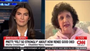 Kaitlan Collins Instagram - Alex Pretti cared for Marta Crownhart, a veteran, in the ICU earlier this month. Tonight she tells me, “It was heartbreaking to see the video. It was heartbreaking to know when I found out it was him. What was worse was listening to Kristi Noem talk about him the way she did.”