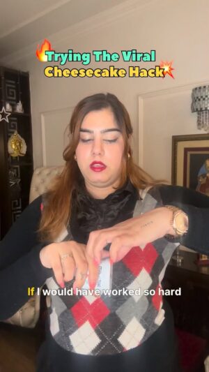 Kanisha Malhotra Instagram - This viral Japanese cheesecake hack is BREAKING the internet 😮🍰
I made a healthier version—part 1

#japanesecheesecake #cheesecake #hack #viralhack #comedy