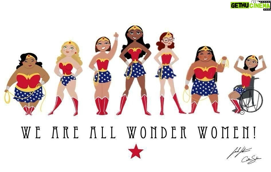 Lynda Carter - 6.8K Likes - Hey!
Calling all Wonder Women!
We all are sisters…pulling together with one spirit.
50 years ago today the first episode of the series Wonder Woman aired.
I truly believe the reason we liked her was because we recognized her within ourselves. The multifaceted parts of her personality, her strength, her beauty, her warmth, her tenacity, and her honesty is who you are!

We recognize those qualities in her because those are the qualities that women possess. We understand one another because we alone are the Mothers of all Mankind. We are magnificent…at every age…at every challenge, and we do whatever it takes.

I love you all and as I reflect on the stories I have heard you share with me, the art you have drawn for me, and the kindness you have given me for 50 years…..
I WANT TO THANK YOU FROM THE BOTTOM OF MY HEART FOR THE LOVE YOU HAVE SHOWN ME. THANK YOU GAL GADOT, and DIRECTOR PATTY JENKINS, FOR KEEPING HER LEGEND ALIVE AND STRONG! 

Tons of love to all of you,
Lynda

Art by @sketchy001 and @sketchy02 ❤️❤️