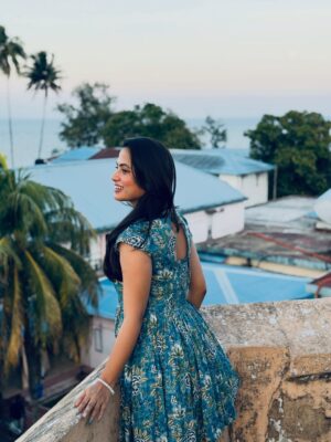 Madhumitha H Instagram - Pretty, but not fragile🦋💙… ! 

#staypretty❤️