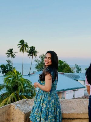 Madhumitha H Instagram - Pretty, but not fragile🦋💙… ! 

#staypretty❤️
