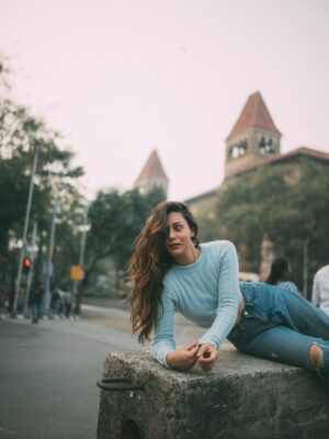 Madhurima Roy Instagram - BMC’s poster girl… 

NOT🥶

In town, galavanting and shot by @bharat_rawail