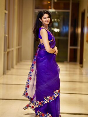 Manasa Varanasi Instagram - Sari. Stories. Screens.
Couple Friendly Trailer - out now ✨

Wearing @archanaraolabel 
HnM @thimmappa180 
Managed @anudeep_munna 

#gratitude #love #couplefriendly 
#instagood #instamood