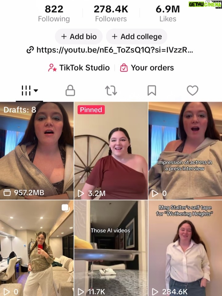 Megan Stalter - 116.8K Likes - I've tried for hours to upload the same video and it wouldn't show it to one person ♥️ABOLISH ICE! Delete TikTok!