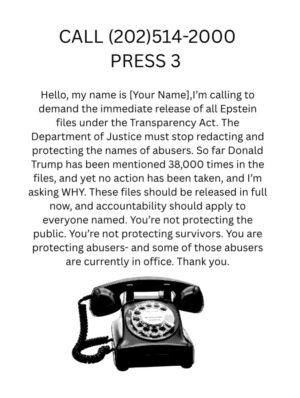 Megan Stalter Instagram - Call (202)514-2000. Press 3 to leave a message. Slide two is a script of what I said. One thing we can do is flood their inboxes. We can't look away. THEY can't look away.

This is the bare minimum of course and I understand a call doesn't fix anything BUT calls are logged and we can create volume if there are thousands of calls and messages everyday. We should be publicly shaming our government/ protesting/ striking until there is serious change. We have power in numbers, we have power in where we spend our money.