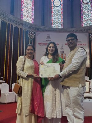 Meghana Gaonkar Instagram - This day is my father’s dream come true. He always wanted me to do my PhD. Yesterday, I officially received my doctorate, my parents were there to witness it which made it very special. Thanks to each one of you. Your encouraging wishes gave me a lot of good energy on a day that made me go numb. I felt empty, done, blank and relieved that many years of this journey was finally over and you made me feel like it meant something with all your love. 🤍🌟 
(We could not get great pictures as we were living in the moment but I did manage to get these to share the day with all of you) thank you🙏