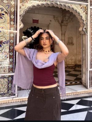 Mrinmoyee Ghosh Instagram - My 2025 in looks ✨✨✨ I didn’t realise how much fun I really had with styling, colour and loads of DIY as usual! Here’s to still keeping fashion fun in 2026 🥂

Looking back at this, I can’t decide which is more me? What do you think?