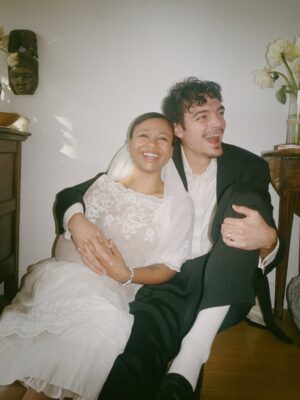 Myha'la Instagram - One year of marriage ♾️💍

Sos if this is how you’re finding out, promise we didn’t tell most everyone 😗

Incredible photography by our dear friend @quillemons 
Speedy officiating by @jojoplutz Endlessly grateful to our friends and family for helping make this day so very magical. 

❤️