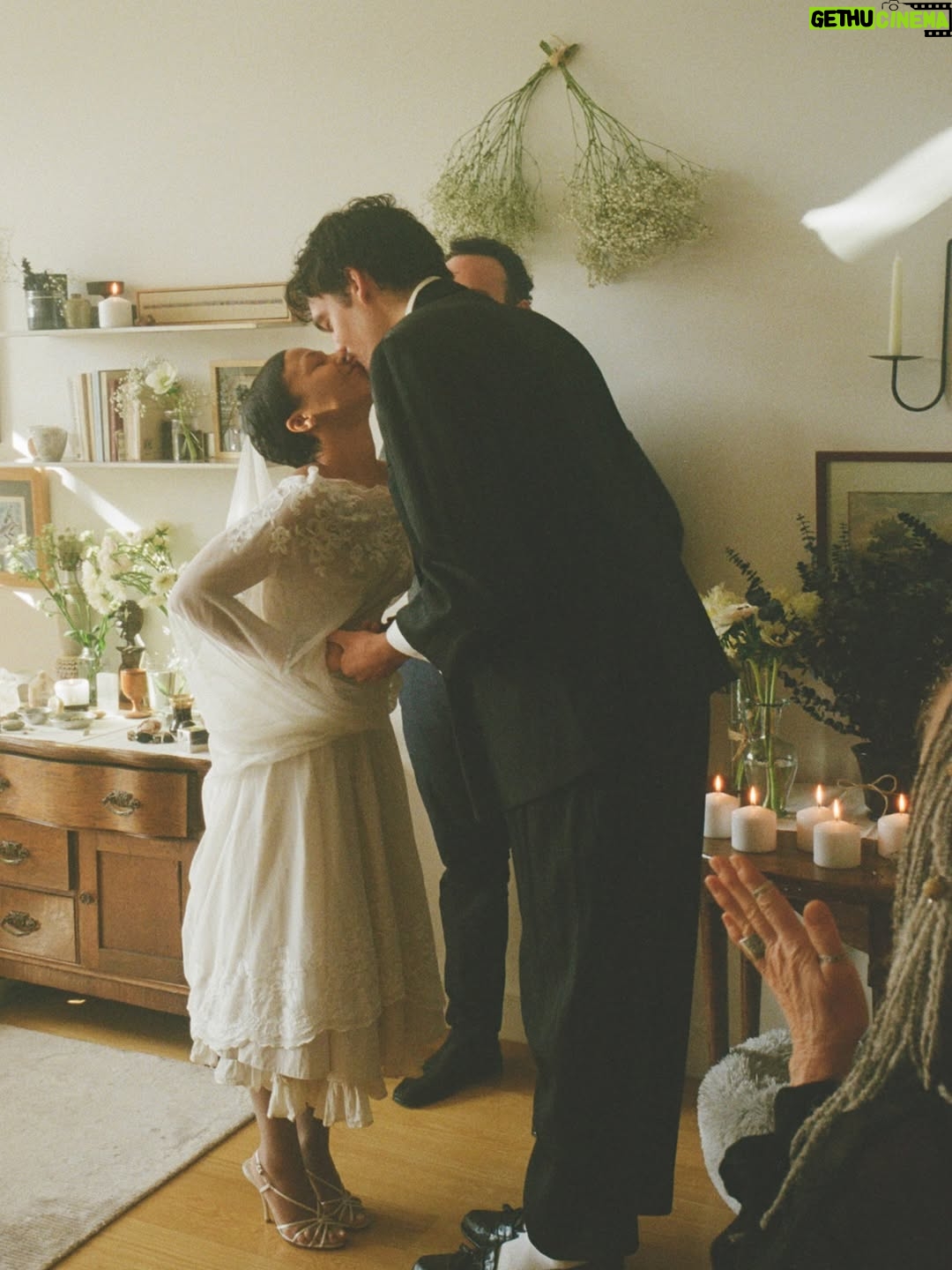 Myha'la - 53.4K Likes - One year of marriage ♾️💍

Sos if this is how you’re finding out, promise we didn’t tell most everyone 😗

Incredible photography by our dear friend @quillemons 
Speedy officiating by @jojoplutz Endlessly grateful to our friends and family for helping make this day so very magical. 

❤️