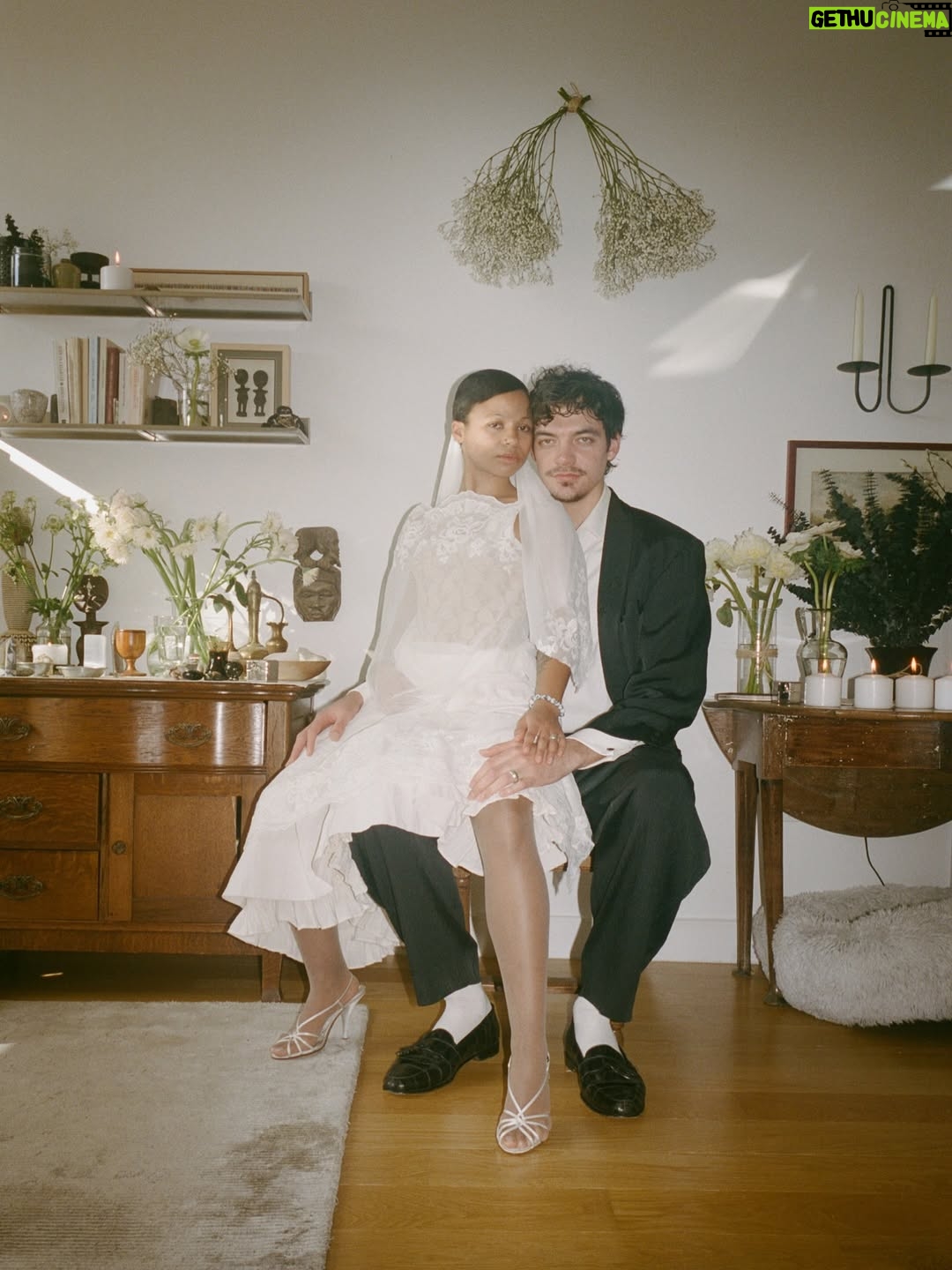 Myha'la - 53.4K Likes - One year of marriage ♾️💍

Sos if this is how you’re finding out, promise we didn’t tell most everyone 😗

Incredible photography by our dear friend @quillemons 
Speedy officiating by @jojoplutz Endlessly grateful to our friends and family for helping make this day so very magical. 

❤️