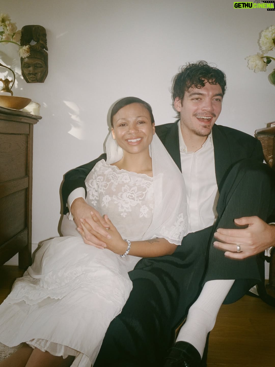 Myha'la - 53.4K Likes - One year of marriage ♾️💍

Sos if this is how you’re finding out, promise we didn’t tell most everyone 😗

Incredible photography by our dear friend @quillemons 
Speedy officiating by @jojoplutz Endlessly grateful to our friends and family for helping make this day so very magical. 

❤️