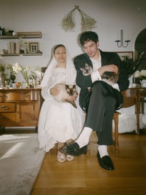Myha'la Instagram - One year of marriage ♾️💍

Sos if this is how you’re finding out, promise we didn’t tell most everyone 😗

Incredible photography by our dear friend @quillemons 
Speedy officiating by @jojoplutz Endlessly grateful to our friends and family for helping make this day so very magical. 

❤️